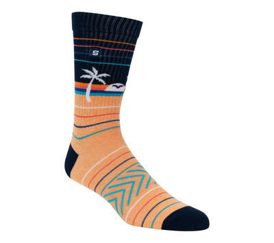 Sunset Crew Socks - 1 Pair