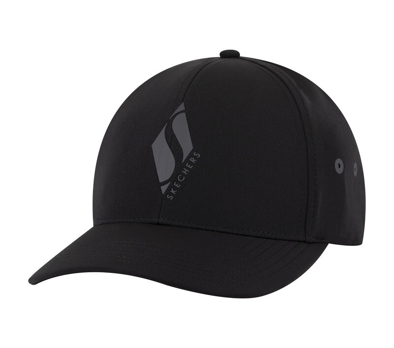 Diamond S Stretch Fit Hat, BLACK, largeimage number 0