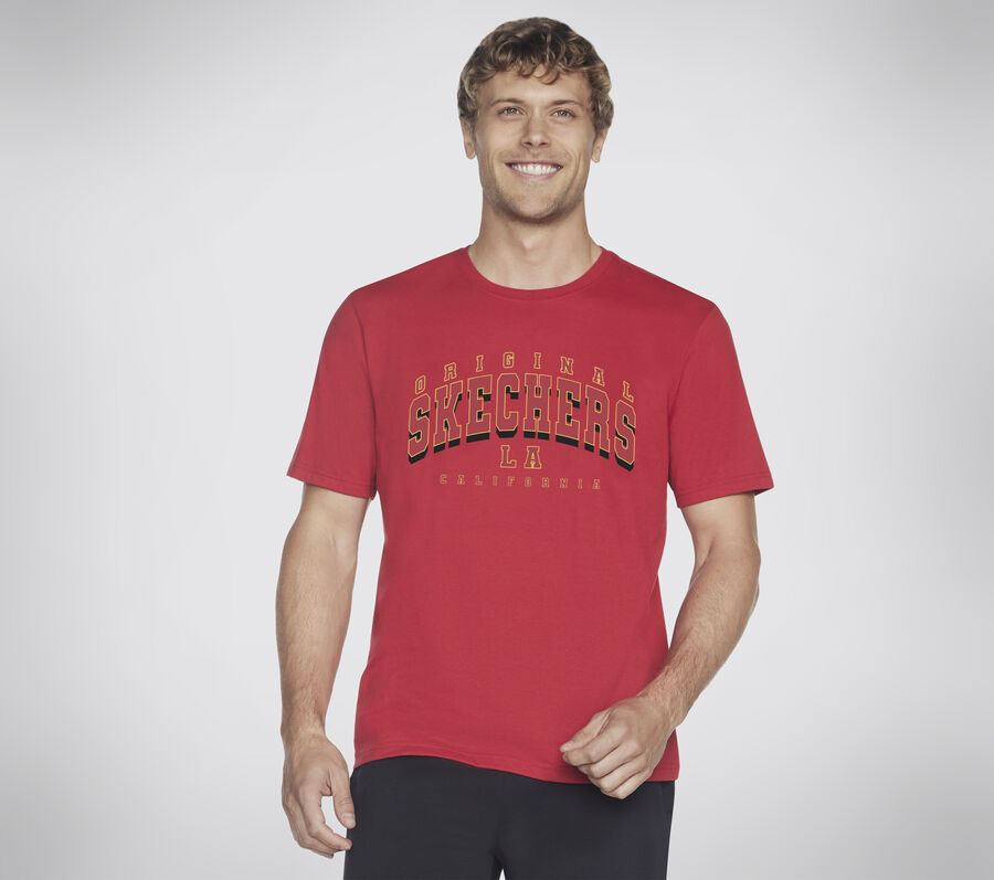 Skechers University Tee, RED / RED, largeimage number 0