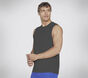 GO DRI Charge Muscle Tank, BLACK / CHARCOAL, large image number 2