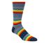 1 Pack Retro Stripes Crew Sock, MULTI, swatch