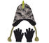 Dino Camo Jacquard Hat and Glove Set, GREEN, swatch