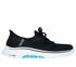 Skechers Slip-ins: GO WALK 7 - Via, BLACK / AQUA, swatch