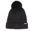 Reverse Stitch Pom-Pom Beanie, BLACK, swatch