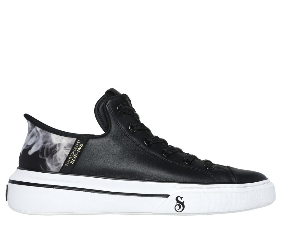 Premium Leather Skechers Slip-ins: Snoop One - OG, BLACK / WHITE, largeimage number 0