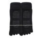 2 Pack Low Cut Toe Socks, BLACK, large image number 1