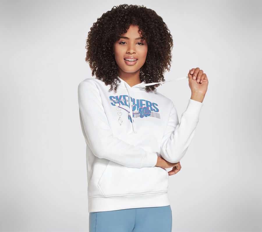 Skechers Rose Hoodie, WHITE, largeimage number 0