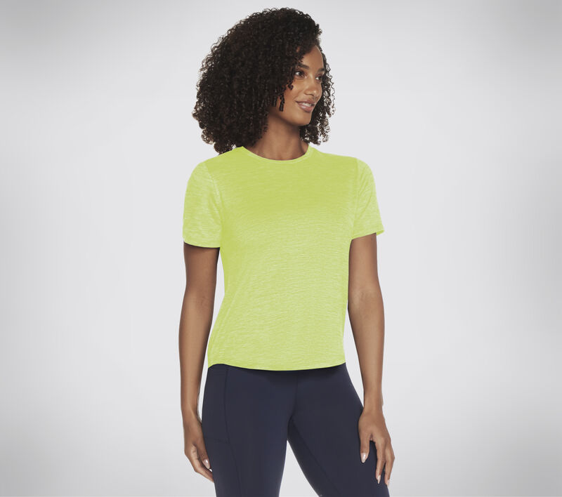 GO DRI SWIFT Tee, NATURAL / LIME, largeimage number 0