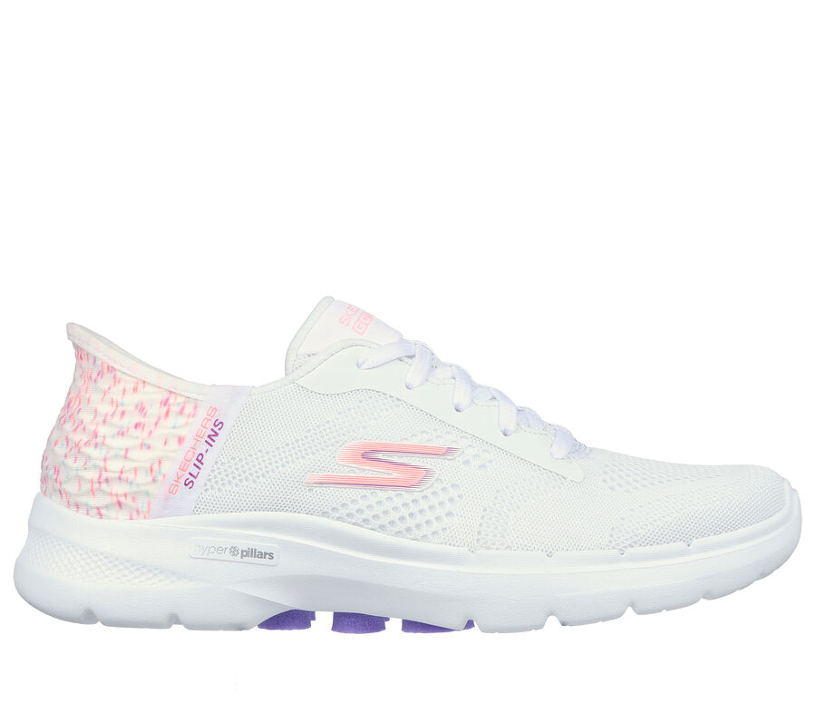 Skechers Slip-Ins: GO WALK 6 - Vivid Idea, WHITE / MULTI, largeimage number 0