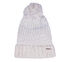 Slub Knit Ivory Pom-Pom Beanie, OFF WHITE, swatch