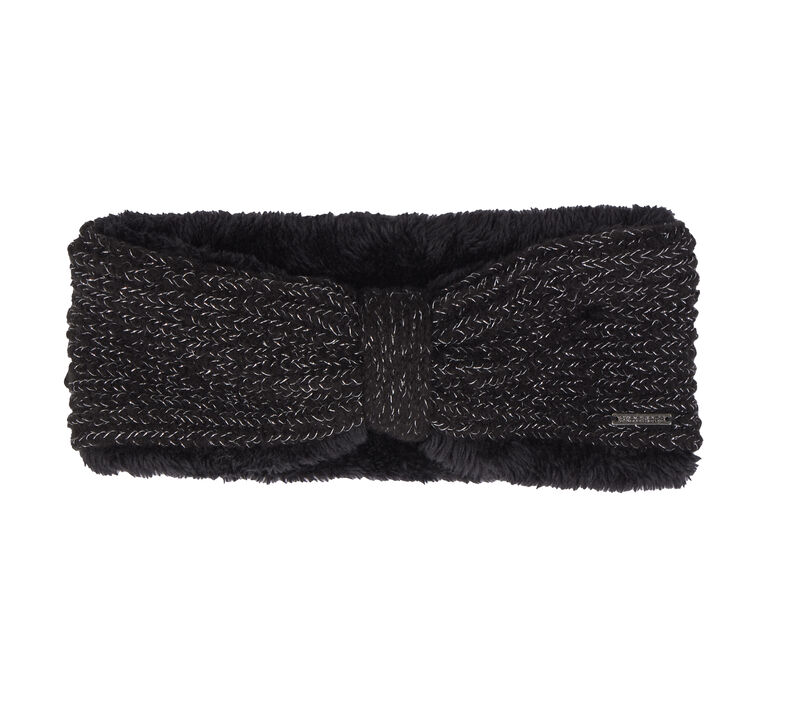 Metallic Yarn Winter Headwrap, BLACK, largeimage number 0