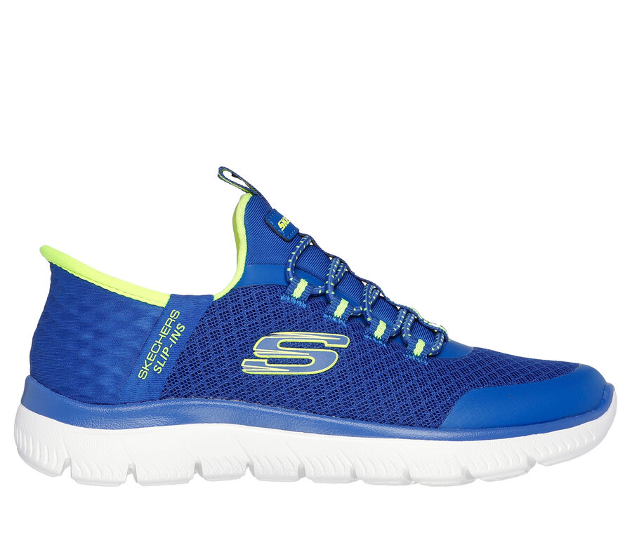 Skechers Slip-ins: Summits - High Range, BLUE / LIME, largeimage number 0