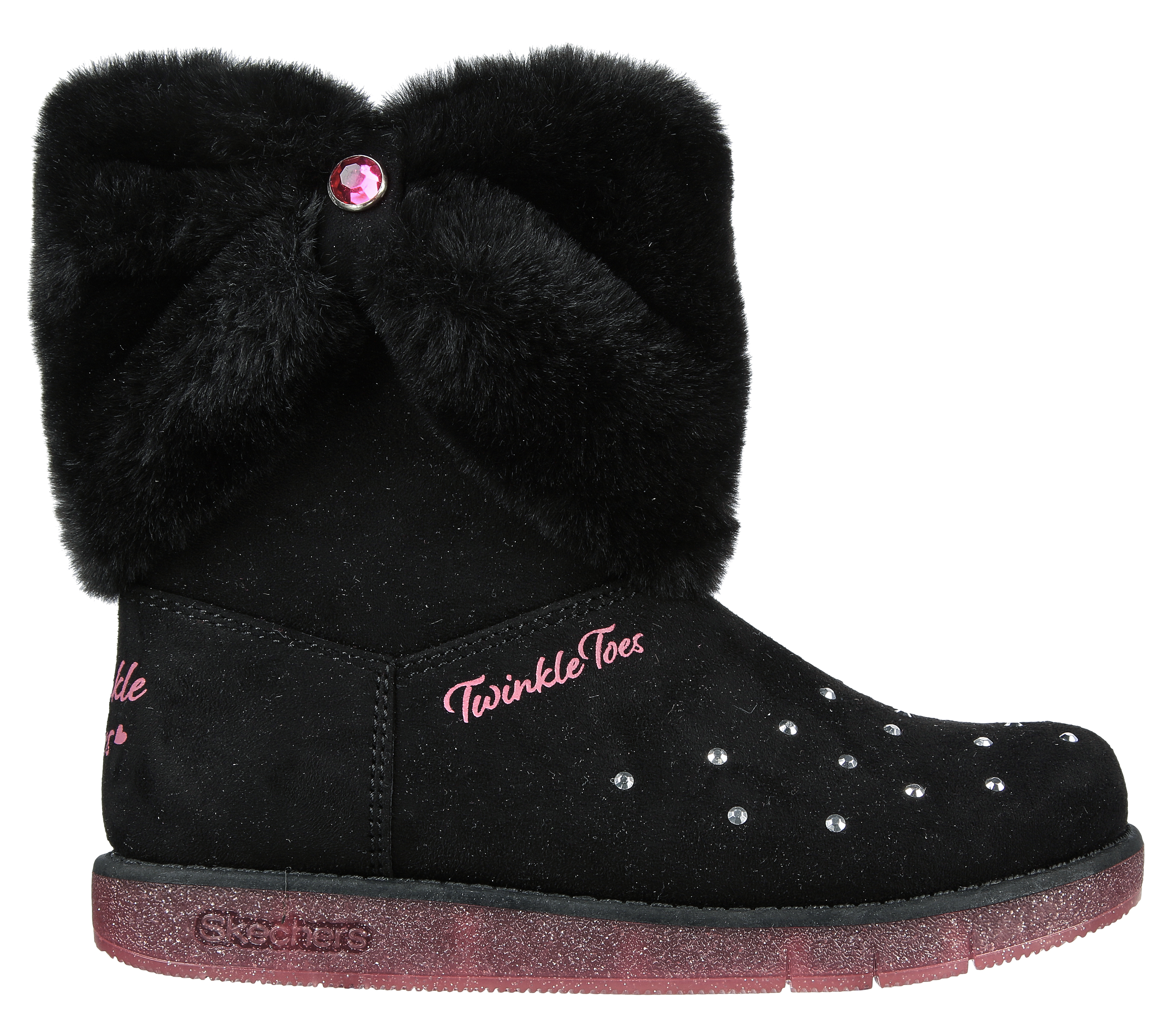 Skechers twinkle 2025 toes high tops